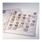 Feuilles en plastique Encap pour 35 pièces de 2 euros commémoratives.