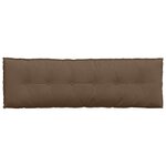 vidaXL Coussin de Dos Marron 160 x 19 x 50 cm tissu
