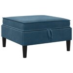 vidaXL Ensemble de meubles pour le salon 6 Pièces Bleu Velours