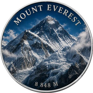 Monnaie MOUNT EVEREST Seven Summits 1 Oz Argent 1$ USA 2026 (PRÉCOMMANDE)