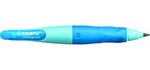 Porte mines easyergo 3.15 gaucher + 1 taille-crayon bleu clair / bleu foncé stabilo