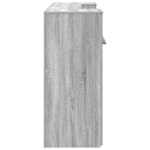 vidaXL Bureau de réception sonoma gris 200x50x103 5 cm bois ingénierie