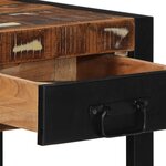 vidaXL Table d'appoint multicolore 40x40x50cm bois récupération massif