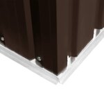vidaXL Abri de stockage pour jardin Marron 257x205x178 cm Acier