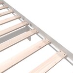 vidaXL Cadre de lit sans matelas blanc bois de pin massif