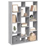 vidaXL Bibliothèque sonoma gris 102x29x143 cm bois d'ingénierie