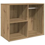 vidaXL Armoire de dressing chêne artisanal 80x40x65 cm bois ingénierie