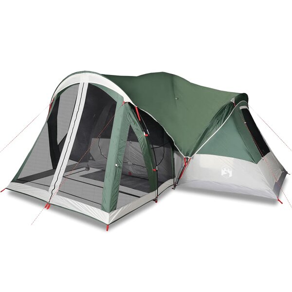 vidaXL Tente familiale tipi 8 personnes vert imperméable