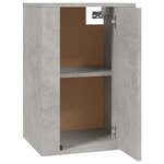 vidaXL Meuble TV mural Gris béton 40x34 5x60 cm