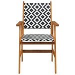 vidaXL Chaises de jardin lot de 2 Bois d'acacia solide