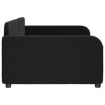vidaXL Lit de repos sans matelas noir 100x200 cm velours