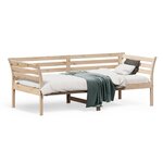 vidaXL Lit de jour sans matelas 75x190 cm bois de pin massif