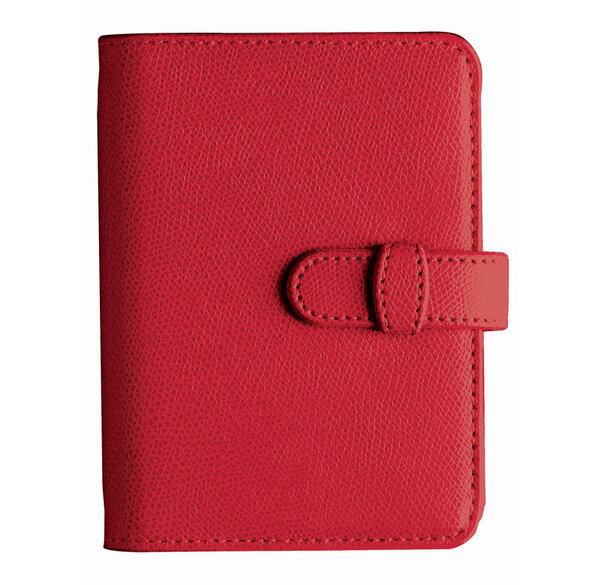 Agenda organiseur TIMER 14 Horizontal Club rouge cerise 8 x 12 cm QUOVADIS
