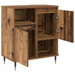 vidaXL Buffets 2 Pièces Bois ancien 120 x 35 x 70 cm Bois d'ingénierie