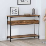 vidaXL Table console Bois ancien 100 x 29 x 75 cm Bois d'ingénierie