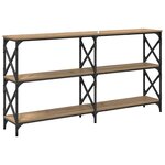 vidaXL Table console chêne artisanal 156 x 28 x 80 5 cm
