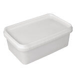 Bac à glace plastique 1 2 litres  - lot de 44 -  - plastique127 x73xmm