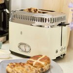 Russell hobbs grille-pain retro crème vintage 1300 w