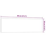 vidaXL Tableau noir magnétique mural Blanc 80x30 cm Verre trempé