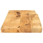 vidaXL Dessus de table 80x40x3 8 cm bord vif bois massif manguier brut