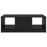 vidaXL Table basse Chêne noir 100 x 50 x 36 cm Bois d'ingénierie