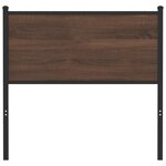 vidaXL Tête de lit chêne marron 90 cm bois d'ingénierie et acier