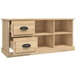 vidaXL Meuble TV chêne sonoma 102x35 5x47 5 cm bois d'ingénierie