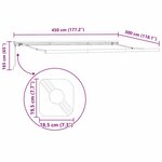 Auvent Blanc 4 5 × 3 m Métal