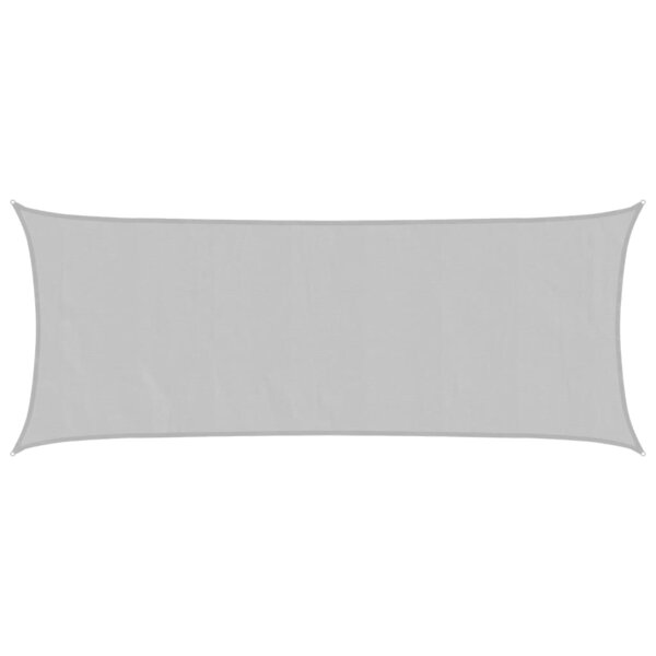 vidaXL Voile d'ombrage gris clair 5x2 m 100 polyester oxford