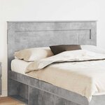 vidaXL Tête de lit Gris béton 150 cm Bois d'ingénierie