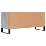 vidaXL Meuble TV gris béton 100x34 5x44 5 cm bois d'ingénierie