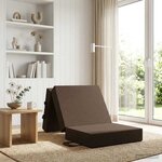 vidaXL Canapé-lit pliable 75 x 63 x 45 cm Taupe