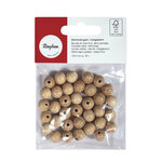 Boules en bois ø 23 mm - FSC100  - demi-percées 6 mm - 6 pièces