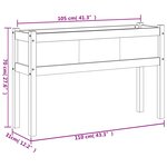 vidaXL Jardinière avec pieds 110x31x70 cm bois de pin imprégné