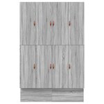 vidaXL Cadre de lit de rangement Gris Sonoma 135x190 cm