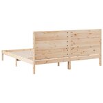 vidaXL Cadre de lit extra long sans matelas 200x220 cm bois massif