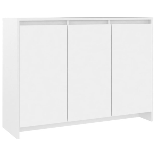 vidaXL Buffet Blanc 102x33x75 cm Bois d'ingénierie