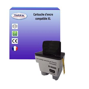 Cartouche compatible avec Brother LC900 pour Brother FAX 1835C, FAX 1840C, FAX 1940CN, FAX 2440C - Noire – T3AZUR