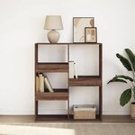 vidaXL Bibliothèque/Séparateur de pièce chêne marron 100x33x115 cm