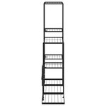 vidaXL Support pour plantes 94 5x25x88 cm Noir Métal