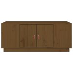 vidaXL Table basse Marron miel 100x50x41 cm Bois massif de pin