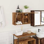 vidaXL Armoire murale de bain vieux bois 60x25x40 cm bois d'ingénierie