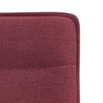 vidaXL Chaises à manger lot de 6 rouge bordeaux tissu