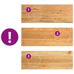 vidaXL Marches d'escalier 4 Pièces marron clair 70x25x2 cm chêne massif