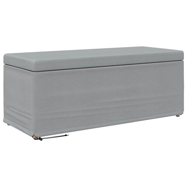 vidaXL Tabouret Gris clair 101 x 41 x 40 cm Tissu et bois stratifié
