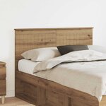 vidaXL Tête de lit Chêne artisanal 135 cm Bois d'ingénierie