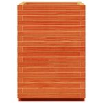 vidaXL Jardinière cire marron 50x50x72 5 cm bois de pin massif