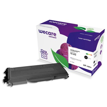 Cartouche toner remanufacturée, compatible pour BROTHER TN-2110, pack unitaire, TN-2110, noir