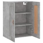 vidaXL Armoire murale gris béton 69 5x34x90 cm bois d'ingénierie