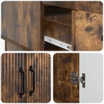 vidaXL Buffet Chêne fumé 66 x 34 5 x 92 cm Bois d'ingénierie